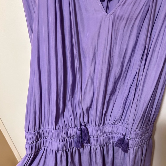 Ramy Brooks Brin tie neck dress in orchid. - Picture 4 of 7